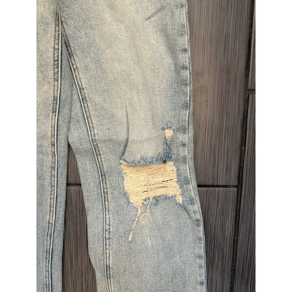 Judy Blue The Bees Knees Straight Fit Size 0/24 High Waisted Bottom Slit - Picture 4 of 11